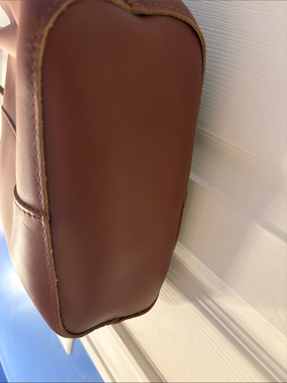 Portland Large Devon Classic Brown Leather Tote Bag. Beautiful leather. - Picture 7 of 8